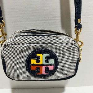 Navy mini Tory Burch crossbody bag